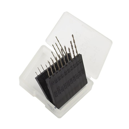 Excel Blades Precision Micro Twist Drill Bit Set with Flat Case No 61-No 80, 20pcs, 6pk 55511